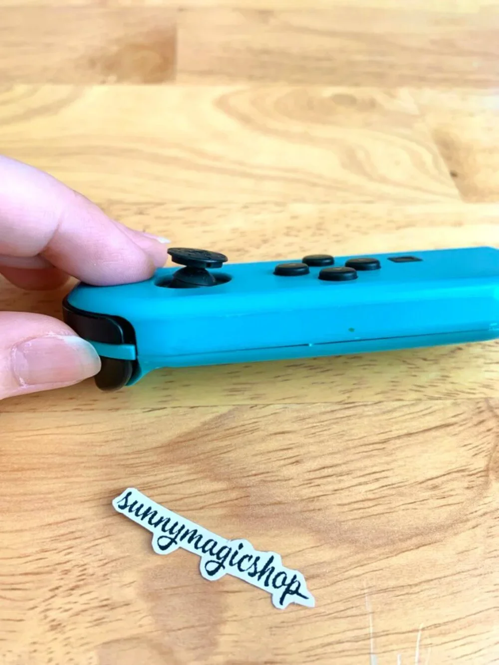 Nintendo Switch OEM Joy Con Neon Blue Left Controller